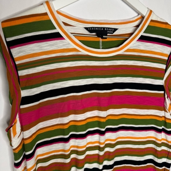 Veronica Beard Dree Striped Top - Picture 4 of 5